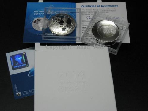 Frankreich 10 Euro 2014 Fifa voetbal Wm zilver Pp Duitsla..., Postzegels en Munten, Munten en Bankbiljetten | Toebehoren, Verzenden
