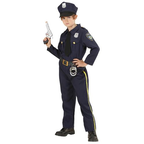 Politie Kostuum Donkerblauw Jongen, Kinderen en Baby's, Carnavalskleding en Verkleedspullen, Nieuw, Verzenden