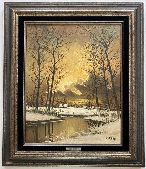 André De Man - (1925-2002) - Vlaams landschap, Antiek en Kunst, Kunst | Schilderijen | Klassiek