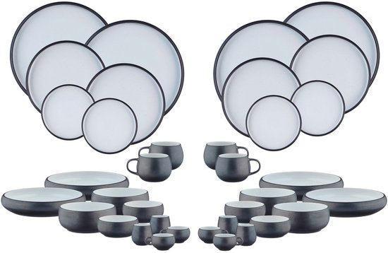 2dekans | GOURMET Compleet Servies - 36 stuks - Onyx, Maison & Meubles, Cuisine | Vaisselle, Enlèvement ou Envoi