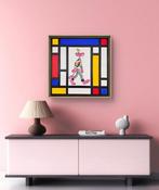 Alèze (1974) - Pink Mondrian Mondrian & friends, Antiek en Kunst