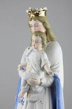 Beeldje, Maria met Kind - 39 cm - Biscuit porselein