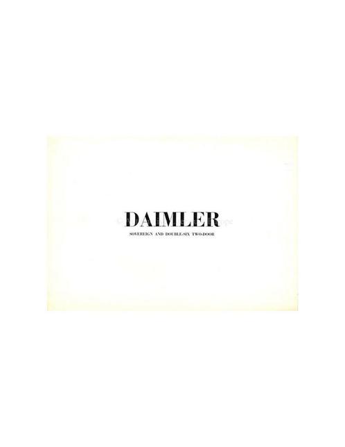 1974 DAIMLER SOVEREIGN / DOUBLE-SIX TWO-DOOR BROCHURE, Boeken, Auto's | Folders en Tijdschriften