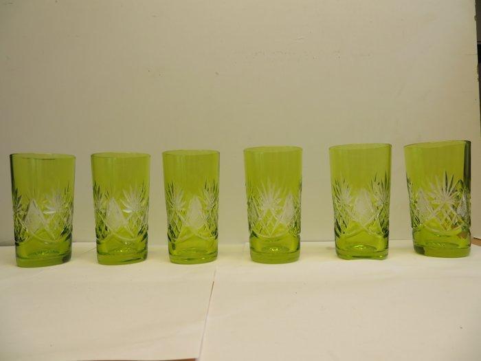 Val Saint Lambert - Service à boisson (6) - Cristal -, Antiek en Kunst, Antiek | Glaswerk en Kristal