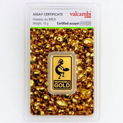 10 grammes - Or .999 - Valcambi Auropelli Goldbarren im, Postzegels en Munten, Edelmetalen en Baren