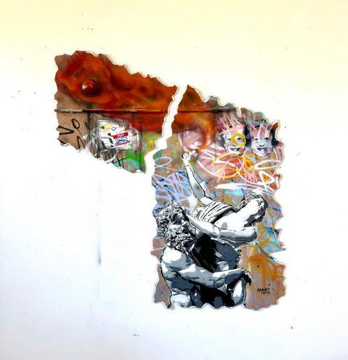 Mart Signed - TOGETHER FOR THE REVOLT, Antiek en Kunst, Kunst | Schilderijen | Modern