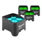 BeamZ BBP90 - Set van 4 LED Uplighters op accu en, Musique & Instruments, Verzenden