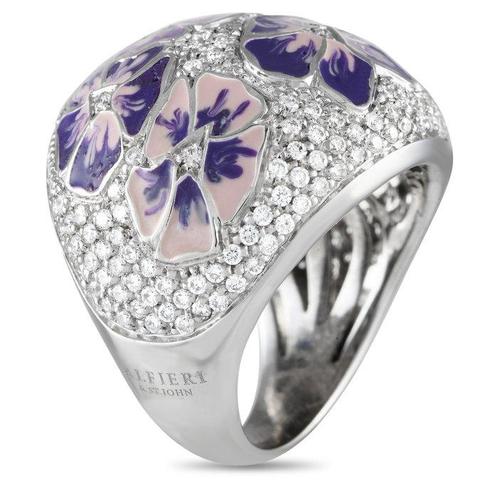 Other brand - Ring - 18 karaat Witgoud, ALFIERI & ST.JOHN, Handtassen en Accessoires, Ringen