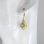 Zilver, Goud 925 Sterling Zilver & Natuurlijke Peridoot -