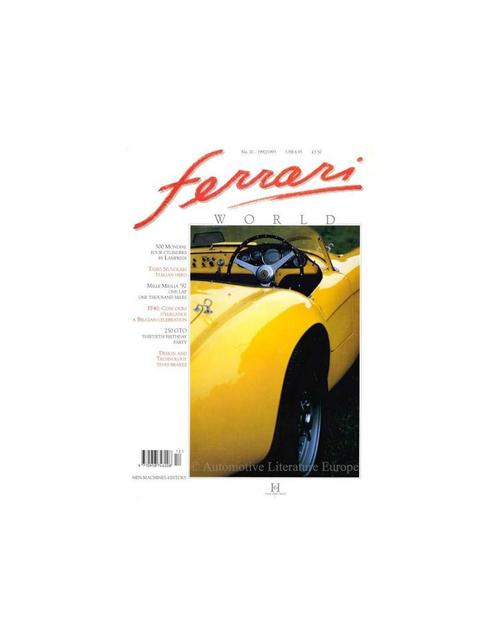 1992-1993 FERRARI WORLD MAGAZINE 20 ENGELS, Livres, Autos | Brochures & Magazines