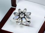 Zonder minimumprijs - Ring - 925 zilver - maanstenen
