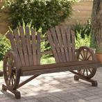 vidaXL Tuinstoel 2-zits Adirondack massief vurenhout, Tuin en Terras, Tuinsets en Loungesets, Verzenden, Nieuw