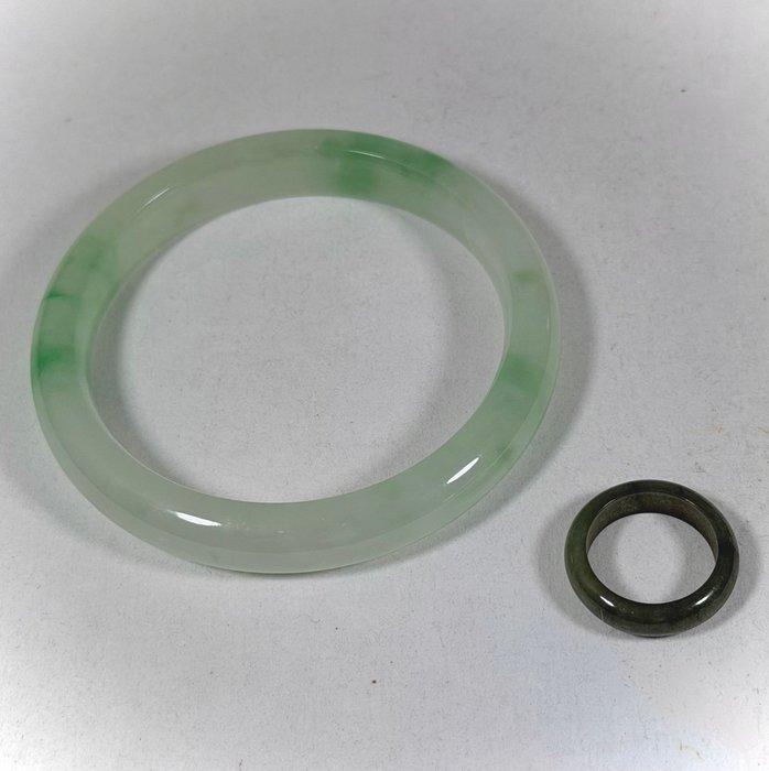 Jade armband en ring - Jade - China - 20e eeuw, Antiquités & Art, Antiquités | Autres Antiquités