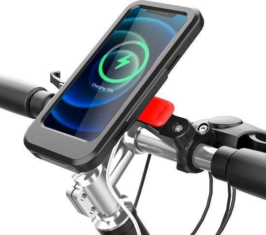 2dekans | Podec Draadloze Oplader en Telefoonhouder Fiets -, Fietsen en Brommers, Fietsaccessoires | Overige Fietsaccessoires