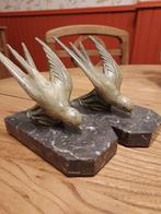 Boekensteunen - Zinklegering, Marmer - Art déco, Antiek en Kunst