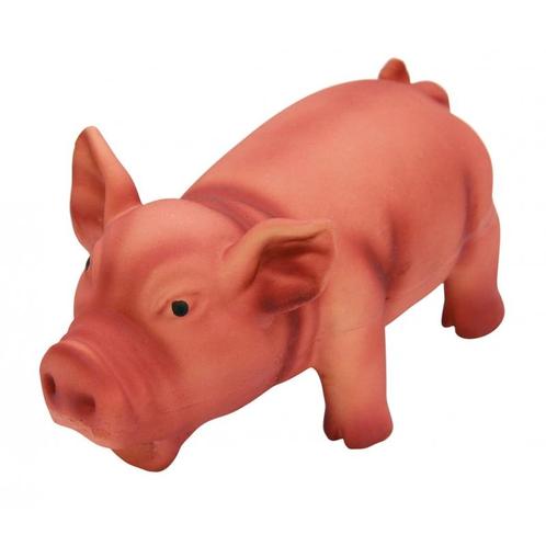 Latex varken m. gromtoon, 15cm op kleur gesorteerd - kerbl, Dieren en Toebehoren, Honden-accessoires, Nieuw