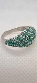 Zonder Minimumprijs - Ring Zilver - 2.90ct. tw. Smaragd, Nieuw