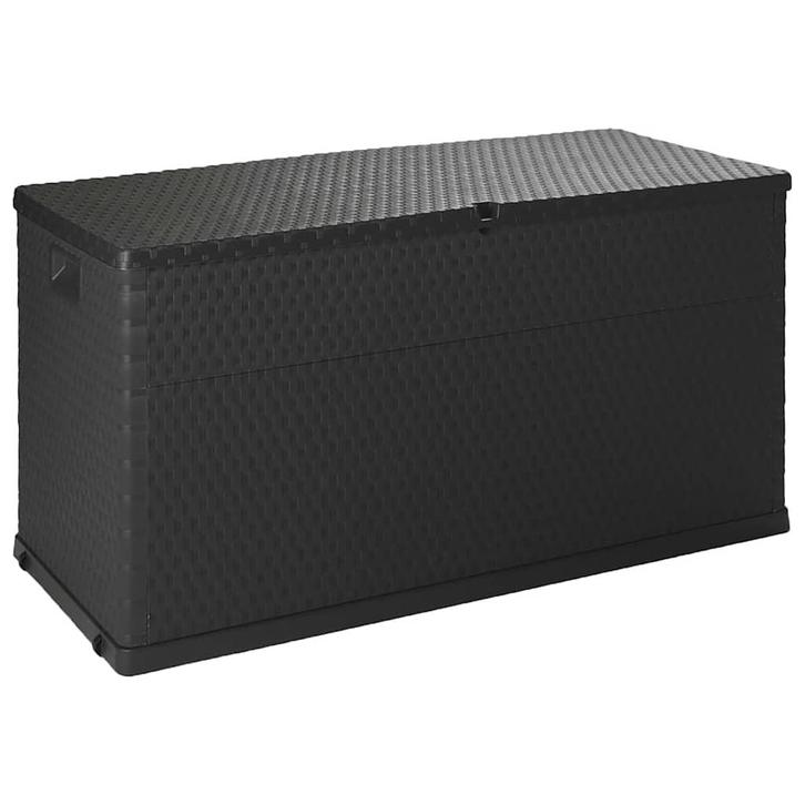 vidaXL Tuinbox 120x56x63 cm polypropeen rattan, Tuin en Terras, Bergingen en Tuinkasten, Nieuw, Verzenden
