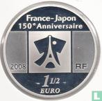 Frankrijk 1½ euro 2008 (PROOF) 150 years of diplomatic r.., Verzenden, Goud, Overige waardes, Frankrijk
