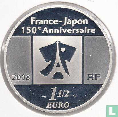 Frankrijk 1½ euro 2008 (PROOF) 150 years of diplomatic r.., Postzegels en Munten, Munten | Europa | Euromunten, Losse munt, Overige waardes