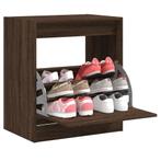 vidaXL Schoenenkast 60x42x69 cm bewerkt hout bruin, Huis en Inrichting, Verzenden, Nieuw