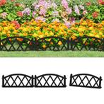 vidaXL Gazonranden 17 st 10 m polypropeen zwart, Tuin en Terras, Verzenden, Nieuw
