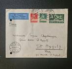 Zwitserland 1930/1930 - Postvelop 1930 luchtpost, Postzegels en Munten, Gestempeld