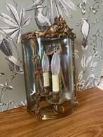 Applique murale - Bronze doré - Lanterne demi lune, Antiquités & Art