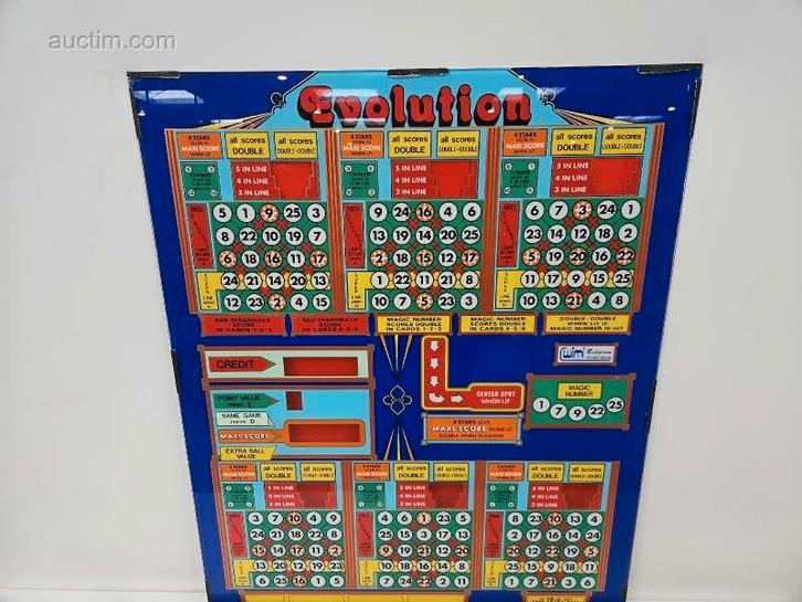 2x Frontplaat bingo/gokautomaat Wimi Evolution, Diversen, Overige Diversen, Ophalen