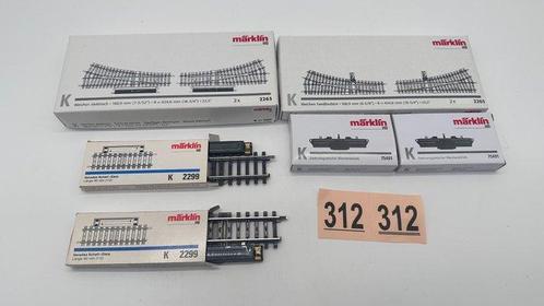 Märklin H0 - 2265/2263/2299/75491 - Rails - Rails K,, Hobby & Loisirs créatifs, Trains miniatures | HO