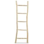 vidaXL Handdoekenladder met 5 sporten 45x150 cm teakhout, Huis en Inrichting, Badkamer | Badtextiel en Accessoires, Verzenden