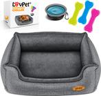Hondenmand - Hondenkussen - Hondenbed - Grijs - 70x55 cm - L, Verzenden