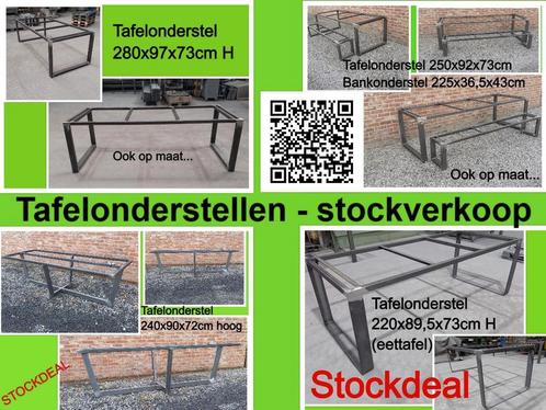 Tafelonderstellen STOCKVERKOOP - eettafel - tuintafel, Huis en Inrichting, Tafelonderdelen, 50 tot 100 cm, Tafelpoot, 200 cm of meer