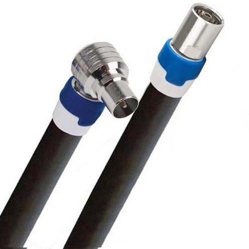 Coax kabel op de hand gemaakt - 1.5 meter  - Zwart - IEC 4G, Bricolage & Construction, Électricité & Câbles