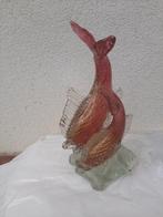 Centre de table - Verre de Murano - Paire de poissons en