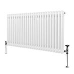 Traditionele 2 Kolom Radiator - 600 x 1192mm - Wit, Doe-het-zelf en Bouw, Verzenden, Nieuw