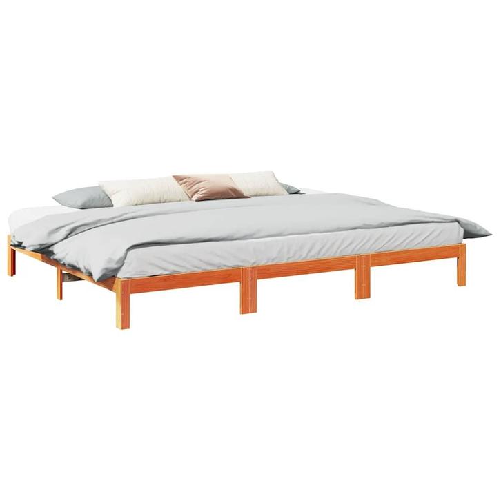 vidaXL Bedframe zonder matras 270x200 cm massief grenenhout, Huis en Inrichting, Slaapkamer | Bedden, Nieuw, Verzenden