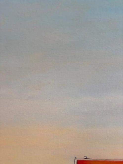 Arthur Carpentier - Station service 3, Antiek en Kunst, Kunst | Schilderijen | Modern