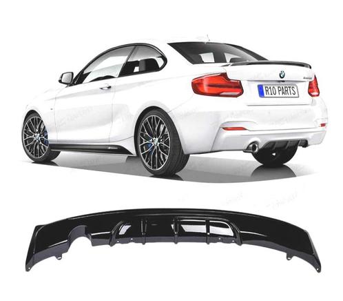 DIFFUSEUR ARRIÈRE BMW F22 13-15 LOOK M PERFORMANCE NOIR BRIL, Auto-onderdelen, Carrosserie, Verzenden