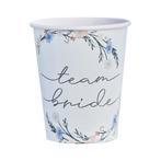 Bekers Team Bride 255ml 8st, Verzenden