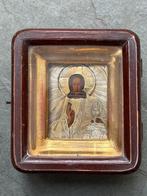 Icoon - Christus Pantokrator - .875 (84 Zolotniki) zilver, Antiek en Kunst