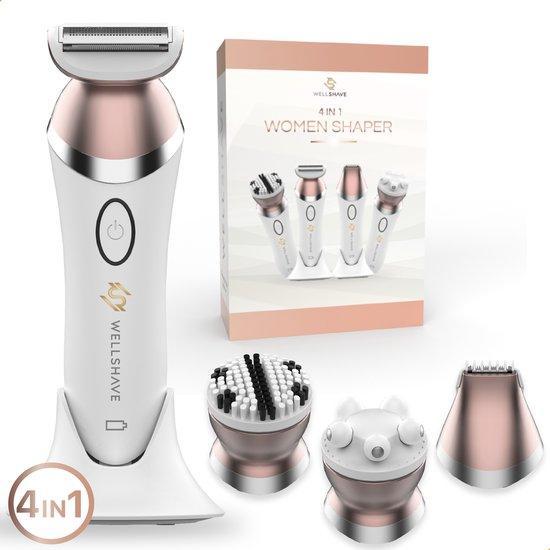2dekans | Wellshave 4 in 1 Ladyshave voor Vrouwen - Trimmer, Huis en Inrichting, Schoonmaakartikelen, Ophalen of Verzenden