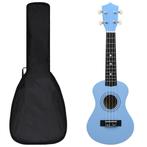 vidaXL Ukuleleset met tas voor kinderen sopraan 21 blauw, Muziek en Instrumenten, Verzenden, Nieuw