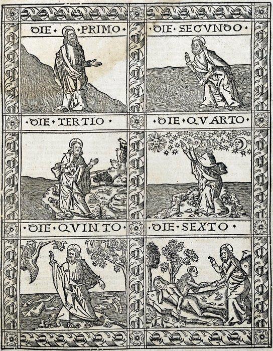 Hans Springinklee and Erhard Schön - Gods Creation of the, Antiek en Kunst, Antiek | Boeken en Manuscripten