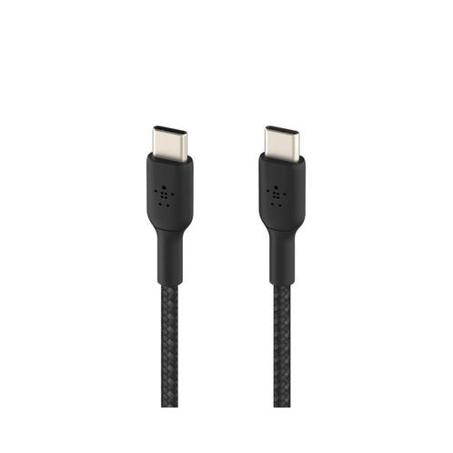 Belkin USB-C naar USB-C gevlochten kabel 1meter, Telecommunicatie, Mobiele telefoons | Telefoon-opladers, Nieuw, Ophalen of Verzenden