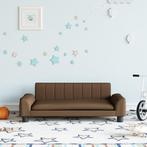 vidaXL Kinderbank 90x53x30 cm stof bruin, Kinderen en Baby's, Verzenden, Nieuw
