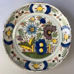 Assiette - Antiek - Delft polychrome bord of schotel - 18e
