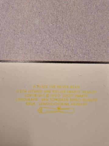 Joost Swarte - 1 Silkscreen - A Place I’ve Never Been - 1990 beschikbaar voor biedingen