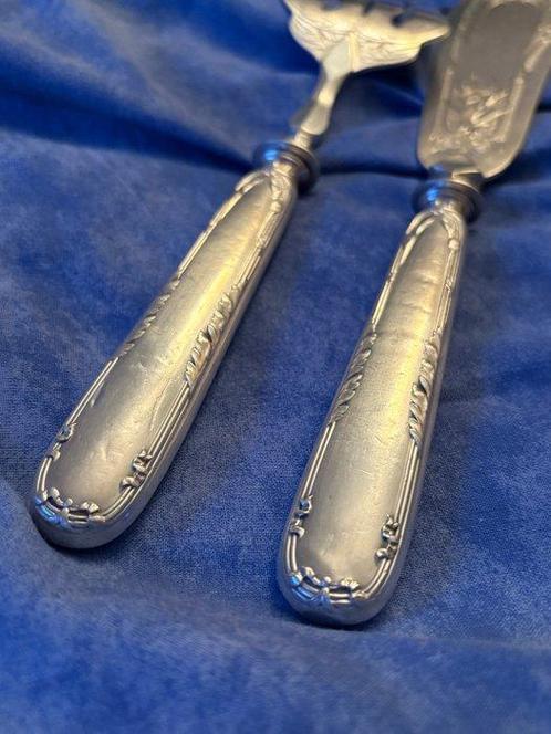 André Roberge, Paris - Serveerset voor vis - .950 zilver, Antiek en Kunst, Antiek | Zilver en Goud