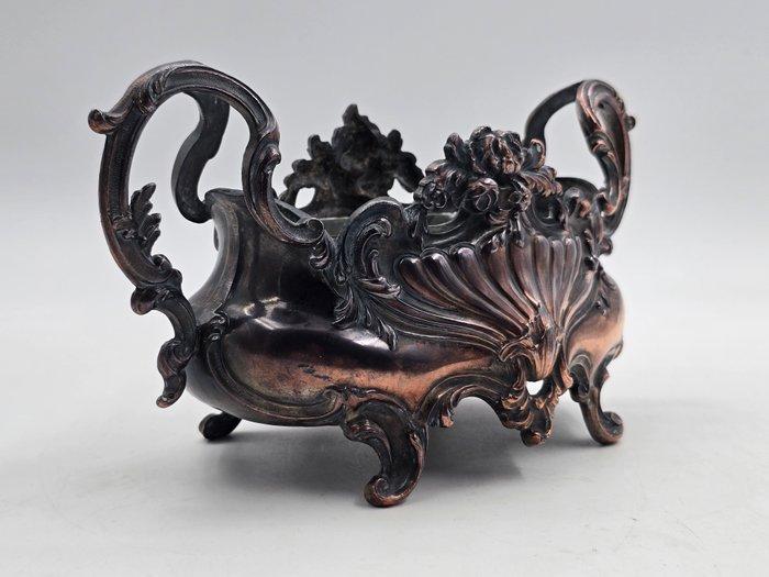 Déposé 434 - Jardinière - Legering - Rococo, Antiek en Kunst, Curiosa en Brocante